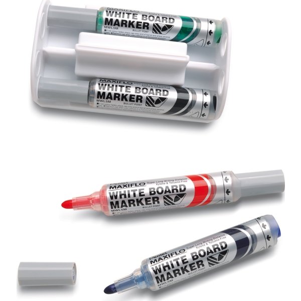 Pentel Maxiflo Magnetisk torkare inkl. 4 pennor