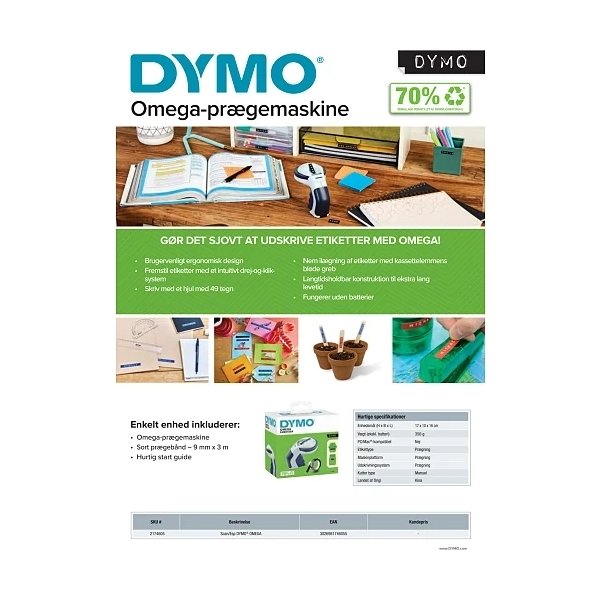 Dymo Omega etiketteringsmaskin