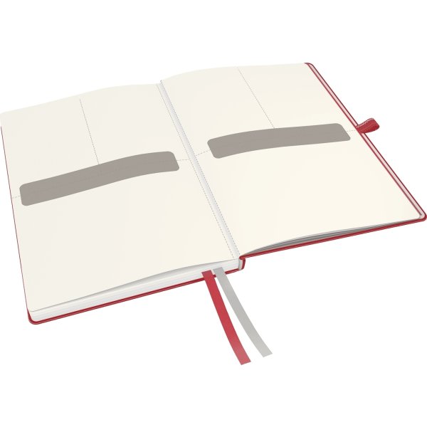 Leitz Complete anteckningsbok A5, rutat, röd