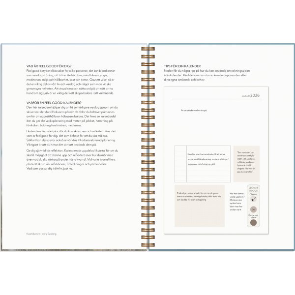 Burde 2026 Kalender, Life Planner, Feel Good