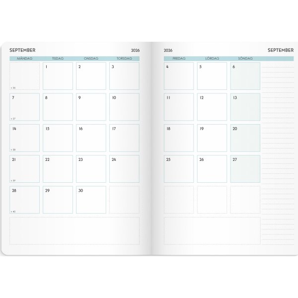 Burde 2026 Kalender, Life Planner, Focus