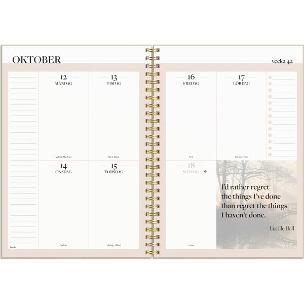 Burde 2026 Kalender, Life Planner, Inspiration