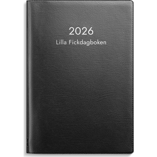 Burde 2026 Lilla Fickdagboken, Plast, Svart