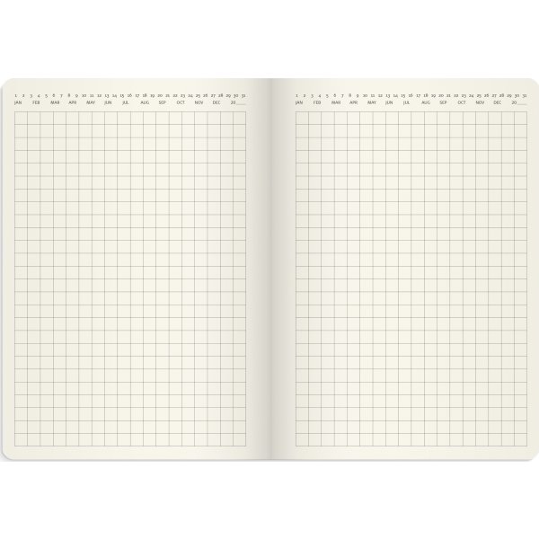 Burde 2026 Liten veckokalender Forma Deluxe brun
