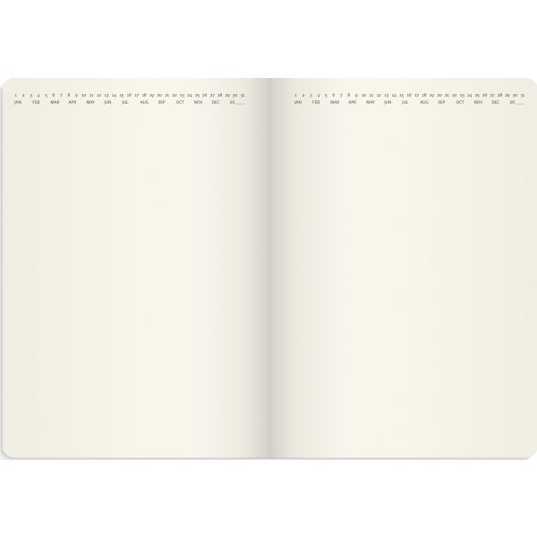Burde 2026 Liten veckokalender Forma Deluxe brun