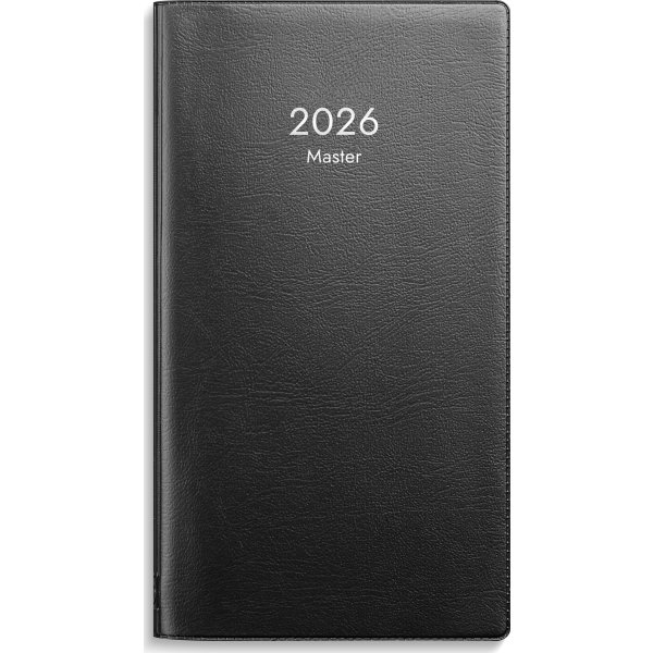 Burde 2026 Kalender Master, Plast, Svart