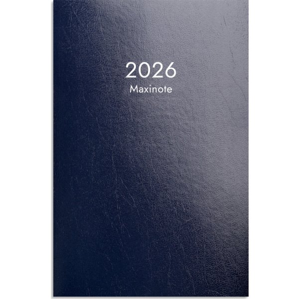 Burde 2026 Kalender Maxinote, Kartong, Blå