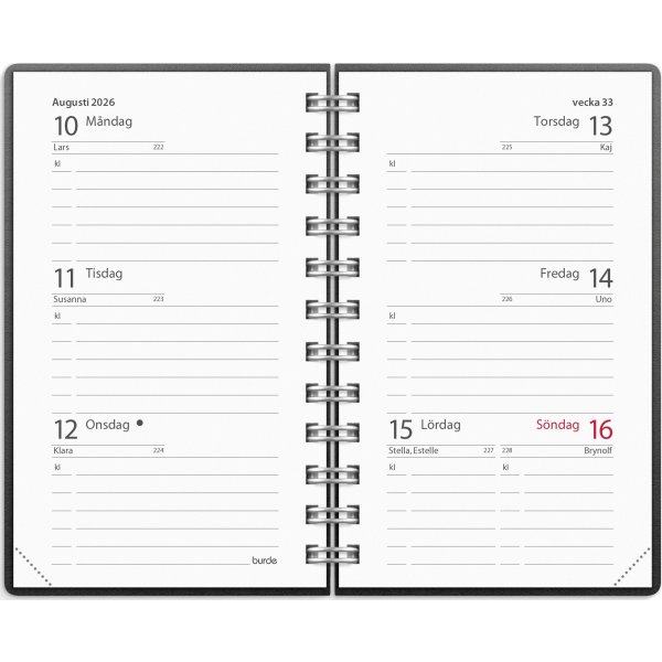Burde 2026 Kalender Mini Eco Line
