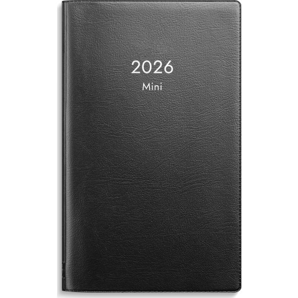 Burde 2026 Kalender Mini, Plast, Svart