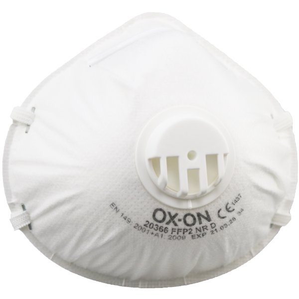 OX-ON Dammmask Basic FFP2 NR D m/ventil, 20 st.