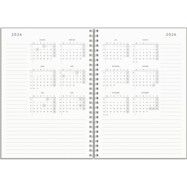 Burde 2026 Kalender, Plan More