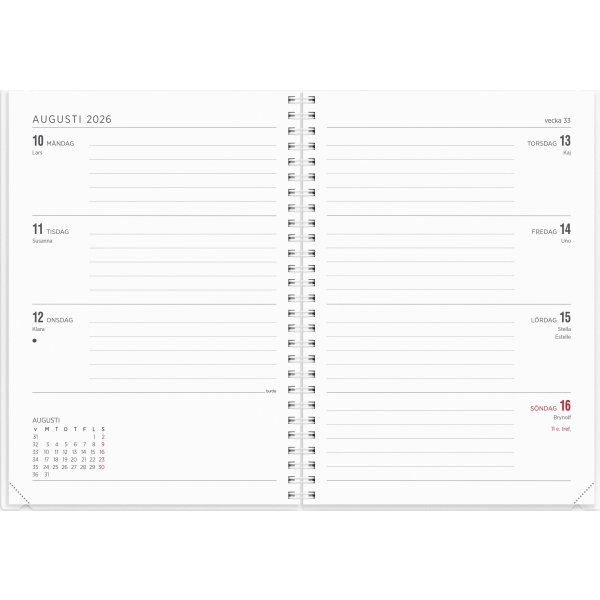 Burde 2026 Kalender Senator A5, 4i1