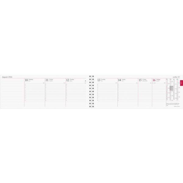 Burde 2026 Kalender, Stor Plankalender