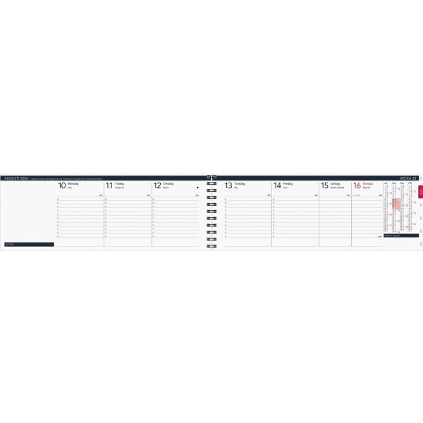 Burde 2026 Kalender, Stor Plankalender, Elegant