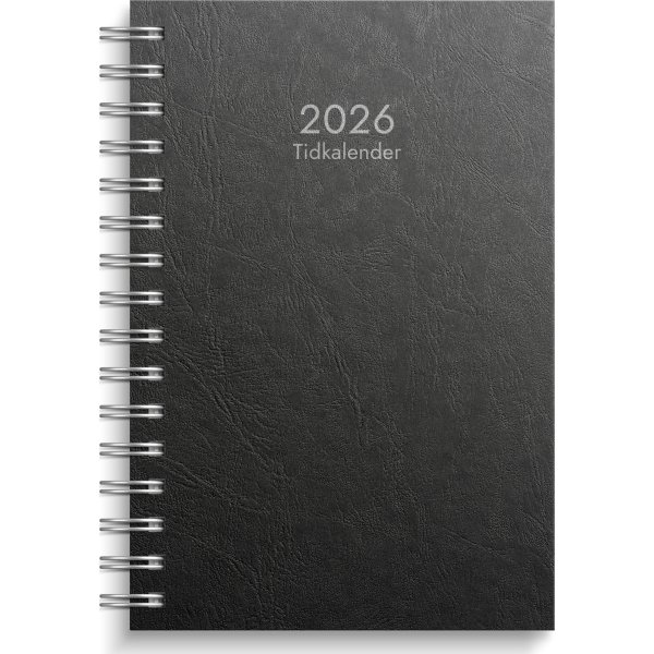 Burde 2026 Tidkalender Svart Kartong