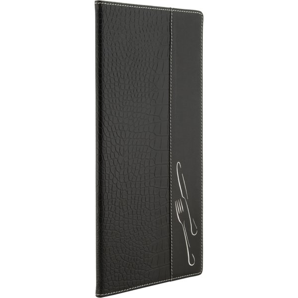 Securit Crocodile Menyomslag | A45 | Svart