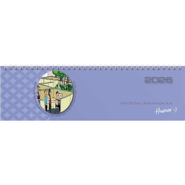 Burde 2026 Kalender, Veckoalmanackan Humor