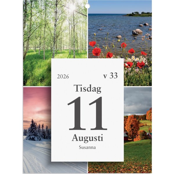 Burde 2026 Väggplån, Årstiderna, Dagblock