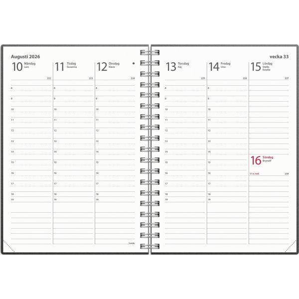 Burde 2026 Kalender Weekly A6, Eco Line