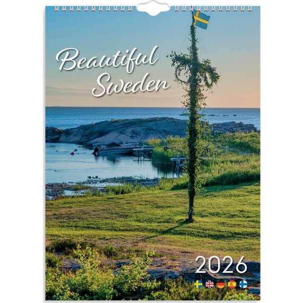 Burde 2026 Väggkalender, Beautiful Sweden