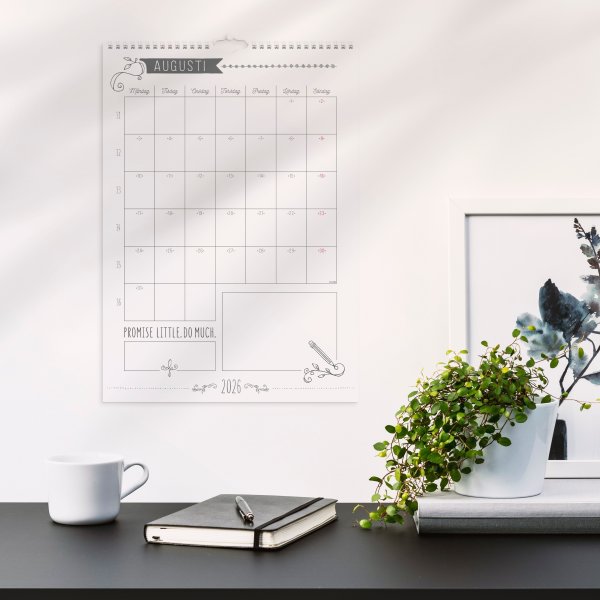 Burde 2026 Väggkalender, Doodle