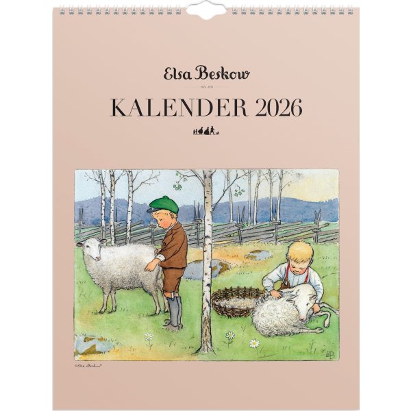 Burde 2026 Väggkalender, Elsa Beskow