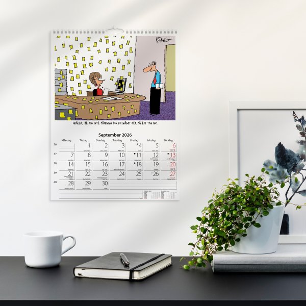 Burde 2026 Väggkalender, Kontorshumor