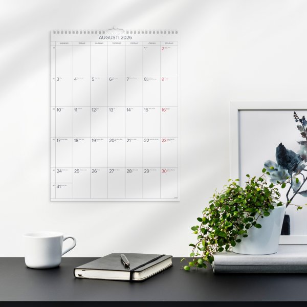 Burde 2026 Väggkalender, Stora Månadskalendern