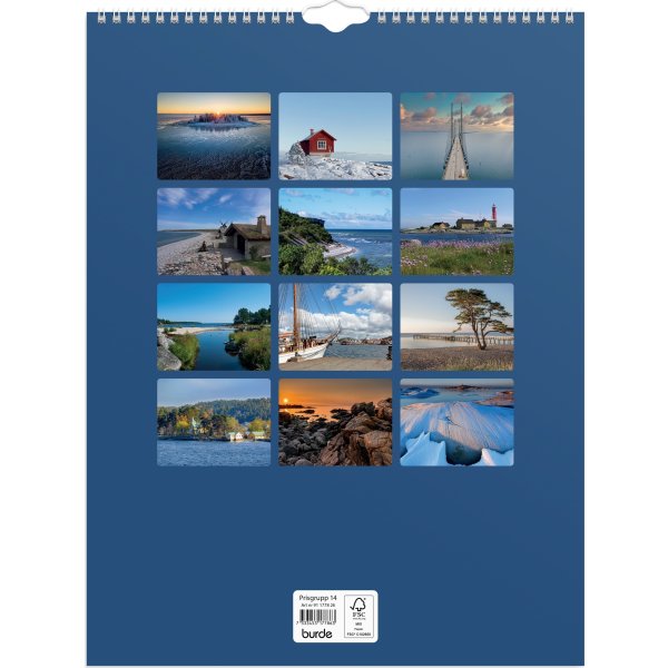Burde 2026 Väggkalender, Svenska Kusten