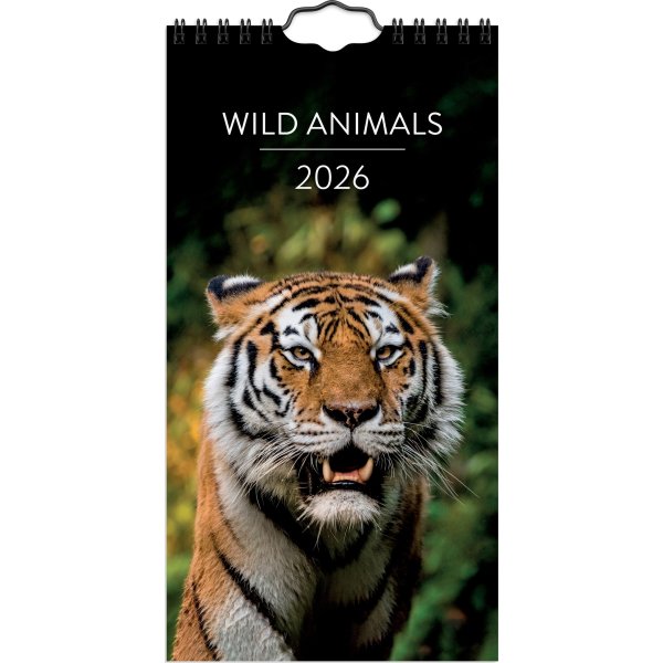 Burde 2026 Väggkalender. Wild Animals