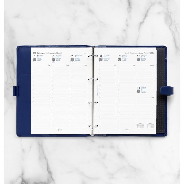 Filofax 2026 Refill | A4 | Vecka | 5 språk
