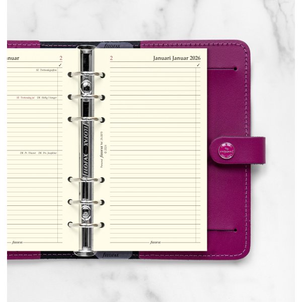 Filofax 2026 Refill | Personal | Vecka+Anteckning