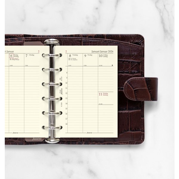 Filofax 2026 Refill | Pocket | Vecka | Högformat