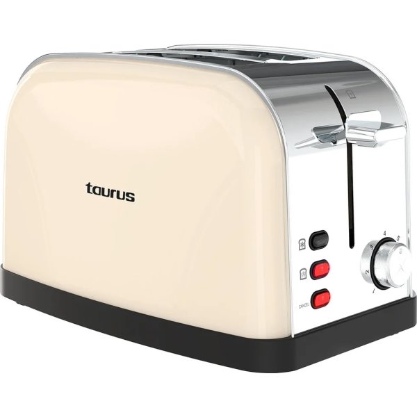 Taurus Brödrost Vintage 2 skivor, Cream