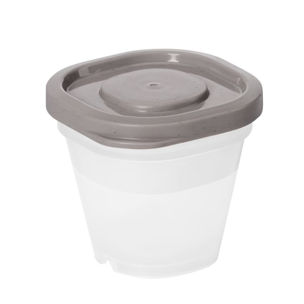 Förvaringslåda Sustain, gråbrun, 0,5 dl, 4 st.