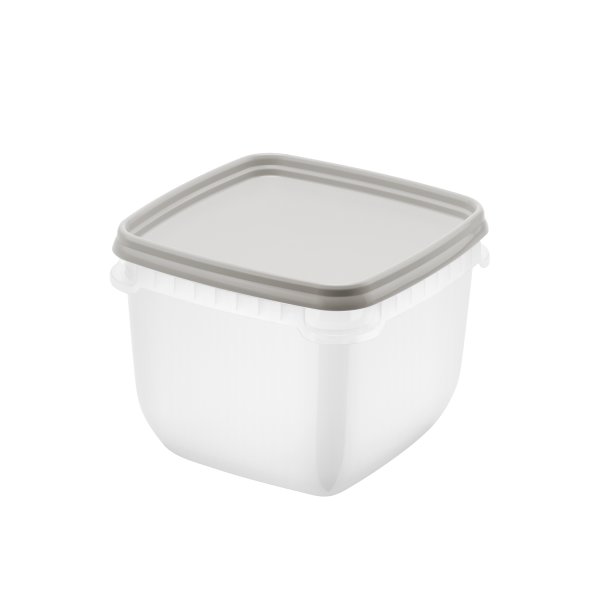 Frysförvaringslåda, gråbrun, 0,75L, 4 st.