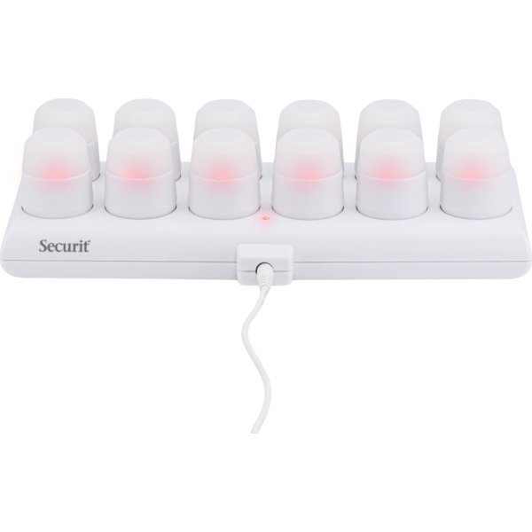 Securit® Amsterdam LED värmeljus, 12 st., vit