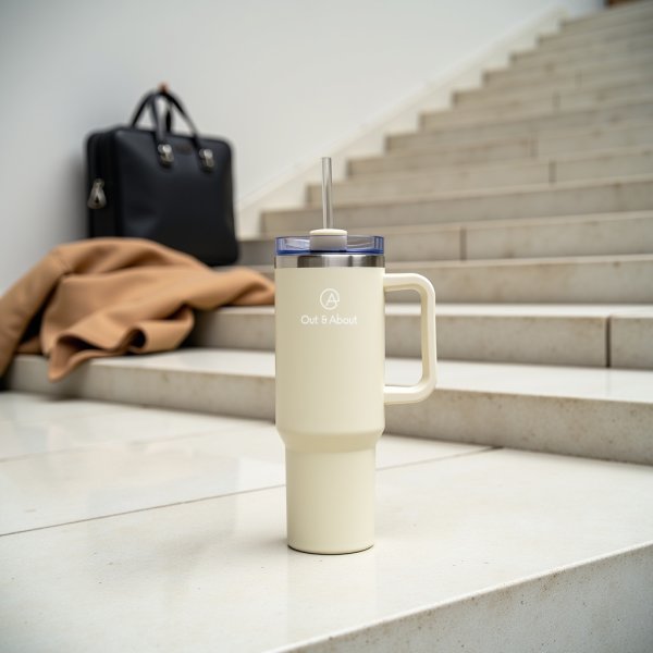 Out & Absout Termosmugg, 1,18 L, sand