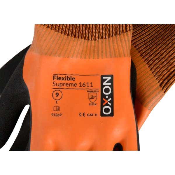 OX-ON Arbetshandske Flexible Supreme 1611, Strl 10