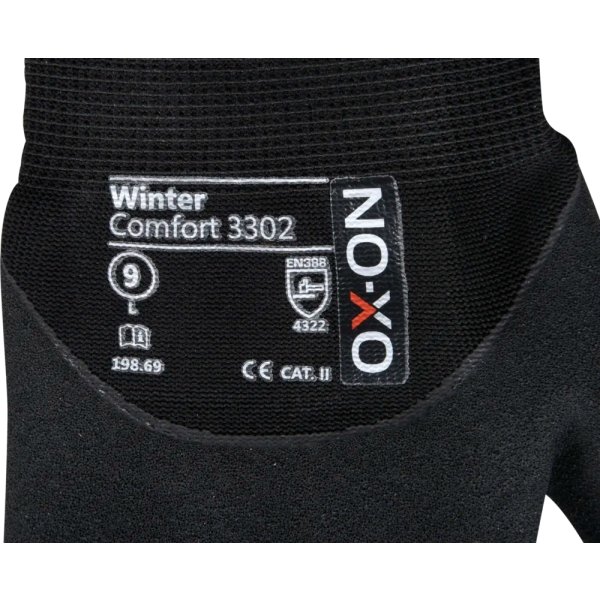 OX-ON Arbetshandske Winter Comfort 3302, Str 8