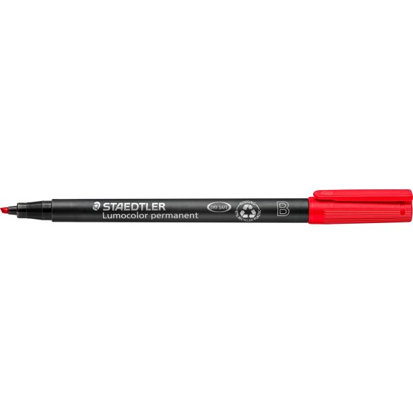 Staedtler Lumocolor 314 Märkpenna B, permanent, rö