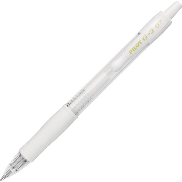 Pilot G-2 gelpenna, 0,7 mm, vit