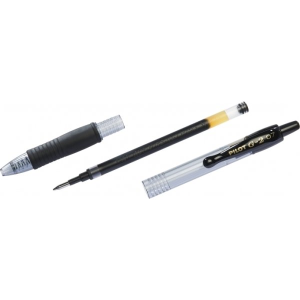 Pilot G-2 gelpenna, 0,7 mm, vit