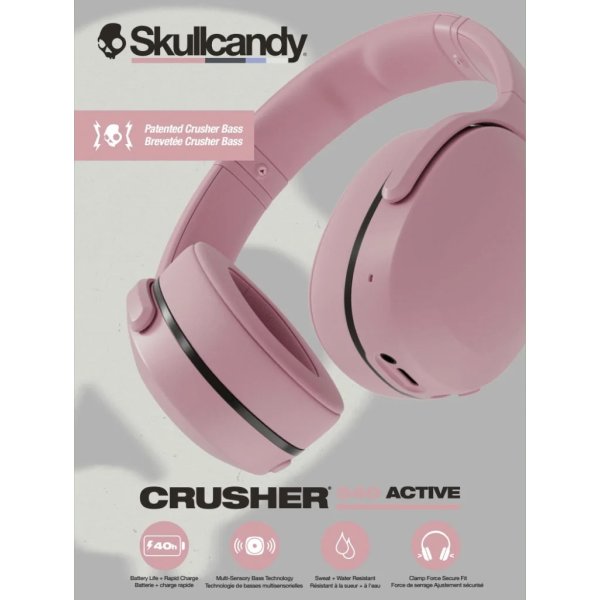 Skullcandy Hörlurar Crusher Over-Ear, rosa