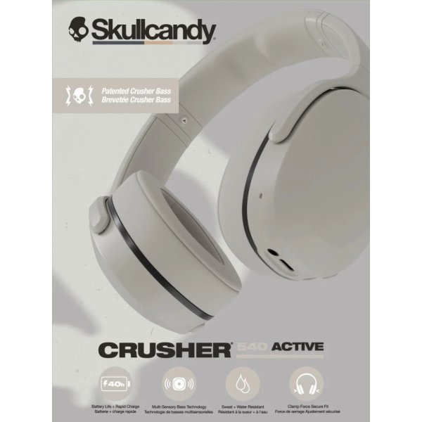 Skullcandy Hörlurar Crusher 540 Over-Ear, grå