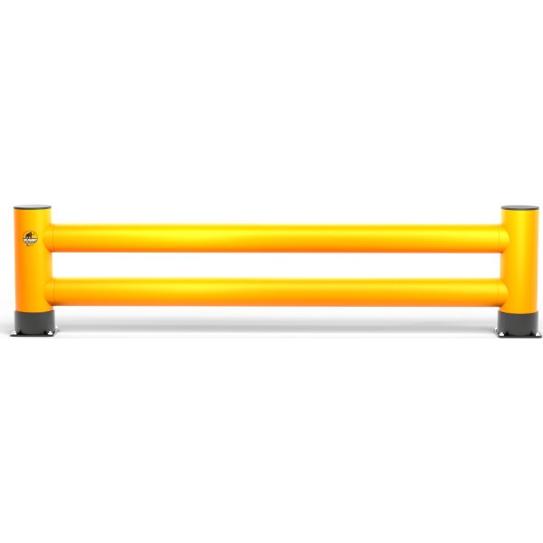 Rack-Mammut påkörningsskydd t/gavel, dubbel, 2,5 m