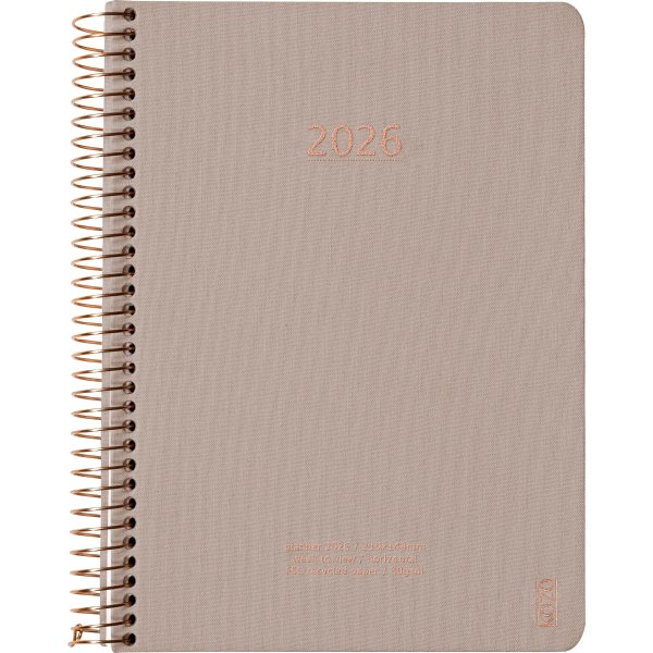 Kozo 2026 Kalender | A5 | Vecka | Sand