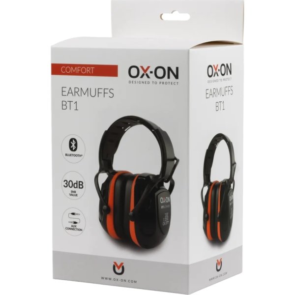OX-ON Hörselskydd Comfort BT1 Bluetooth, 30 dB