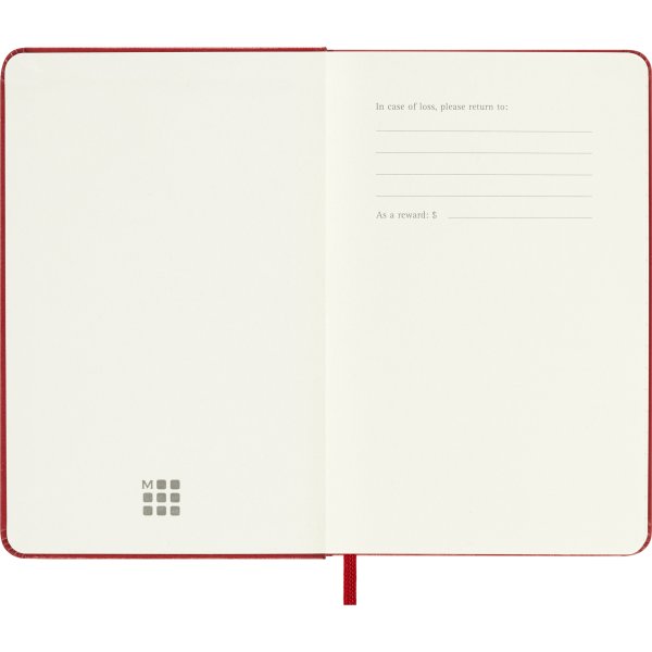 Moleskine 2026 Kalender | H | Vecka | Poc. | Röd
