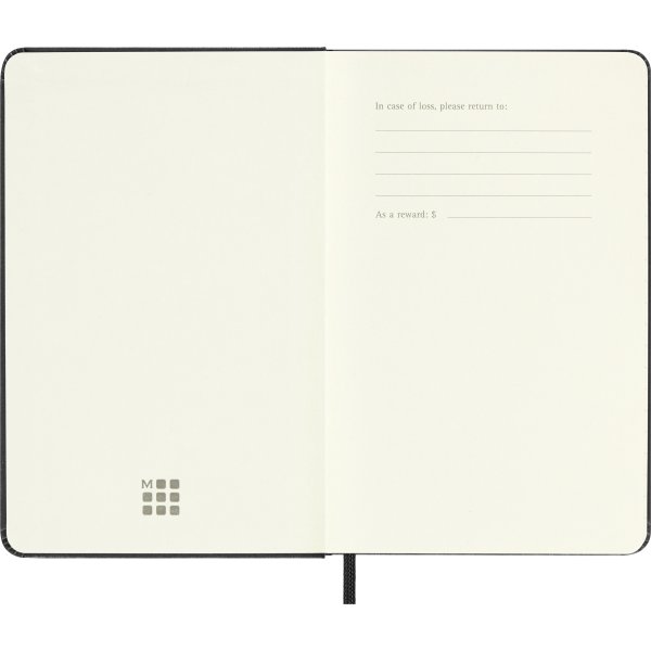 Moleskine 2026 Kalender | H | Vecka | Poc.| Svart